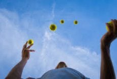 Person juggling